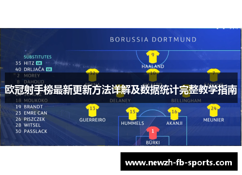 欧冠射手榜最新更新方法详解及数据统计完整教学指南